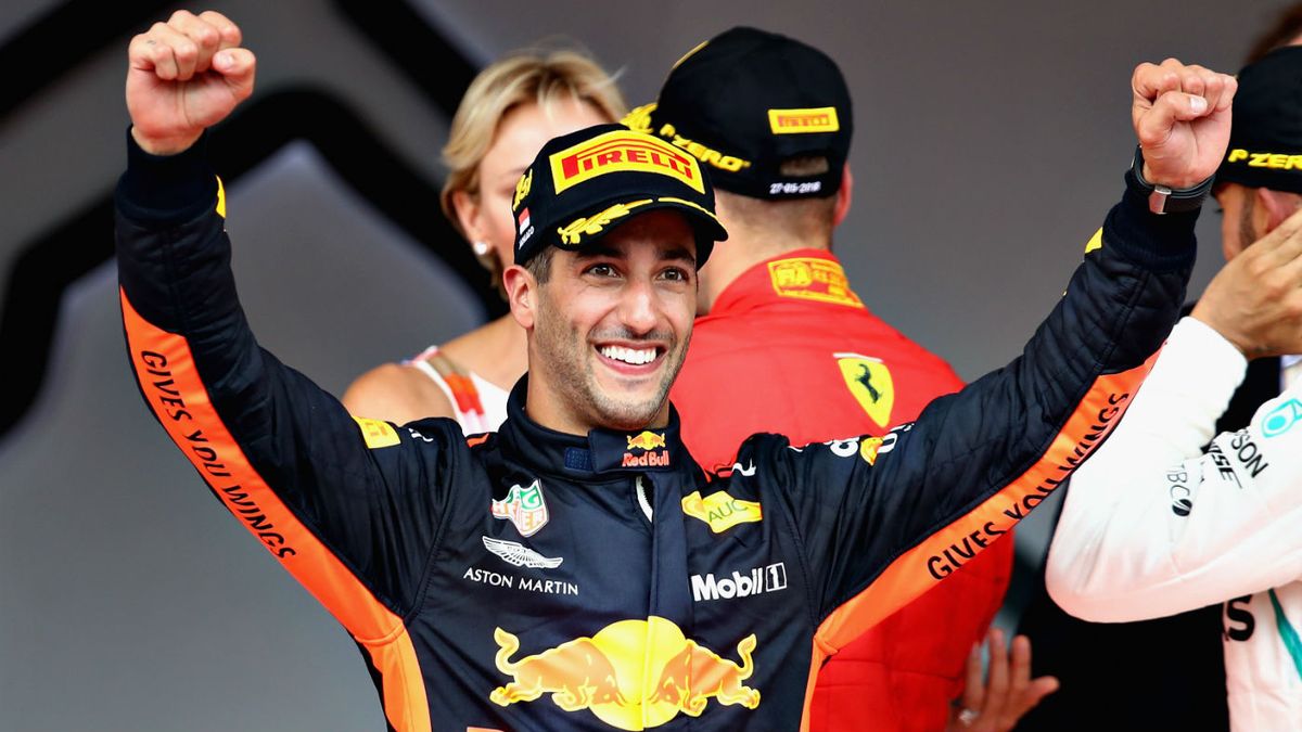 F1 Monaco GP: Daniel Ricciardo holds off Sebastian Vettel to secure the ...