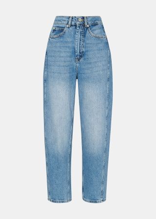 Light Wash Authentic Barrel Leg Jean