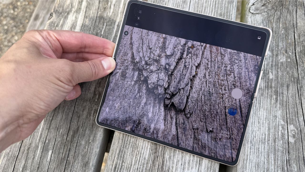Various shots of the new foldable cameraphone Honor Magic V6.