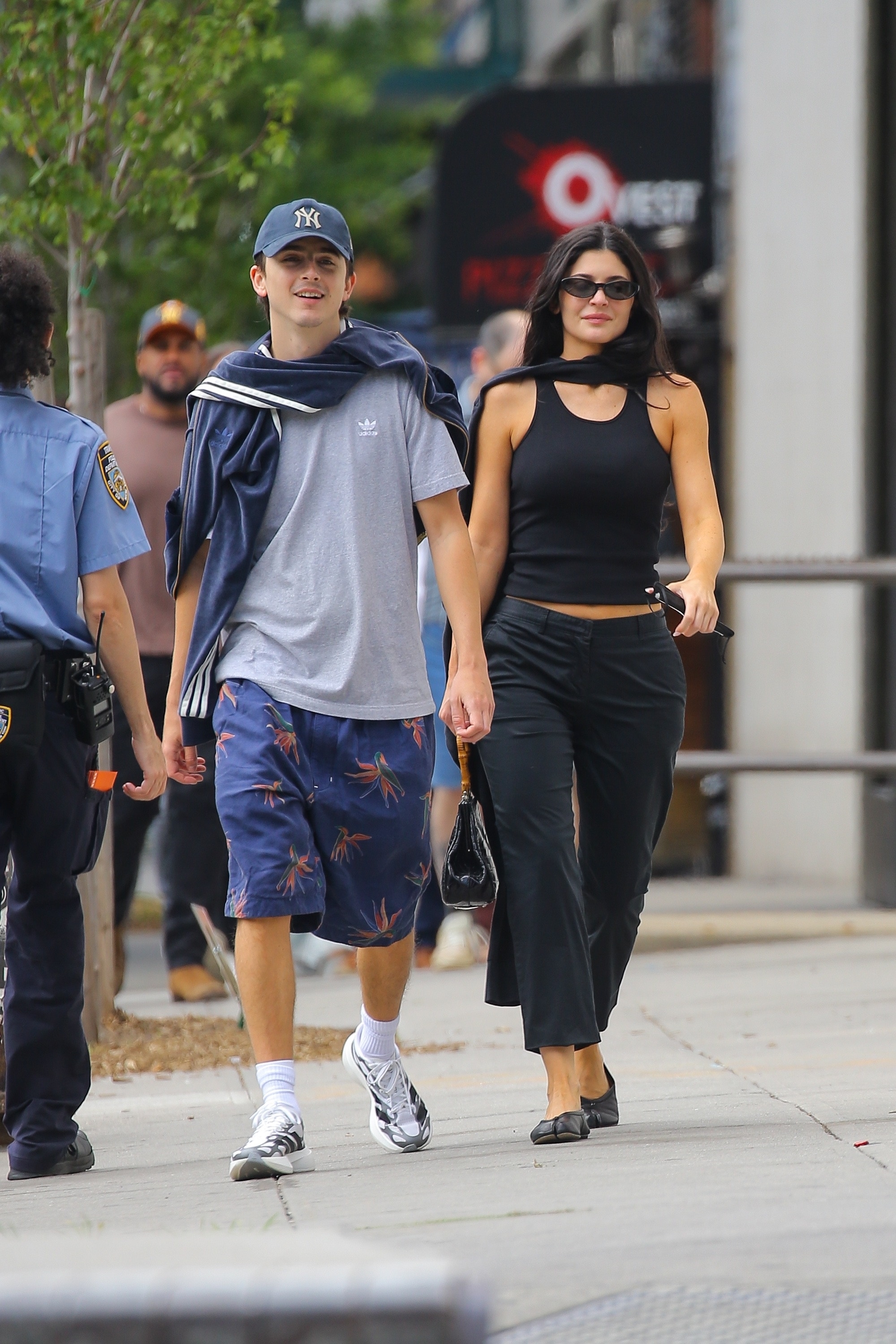 Meguire Hennes wears the capri pants trend with Kylie Jenner's favorite tank top from Guizio