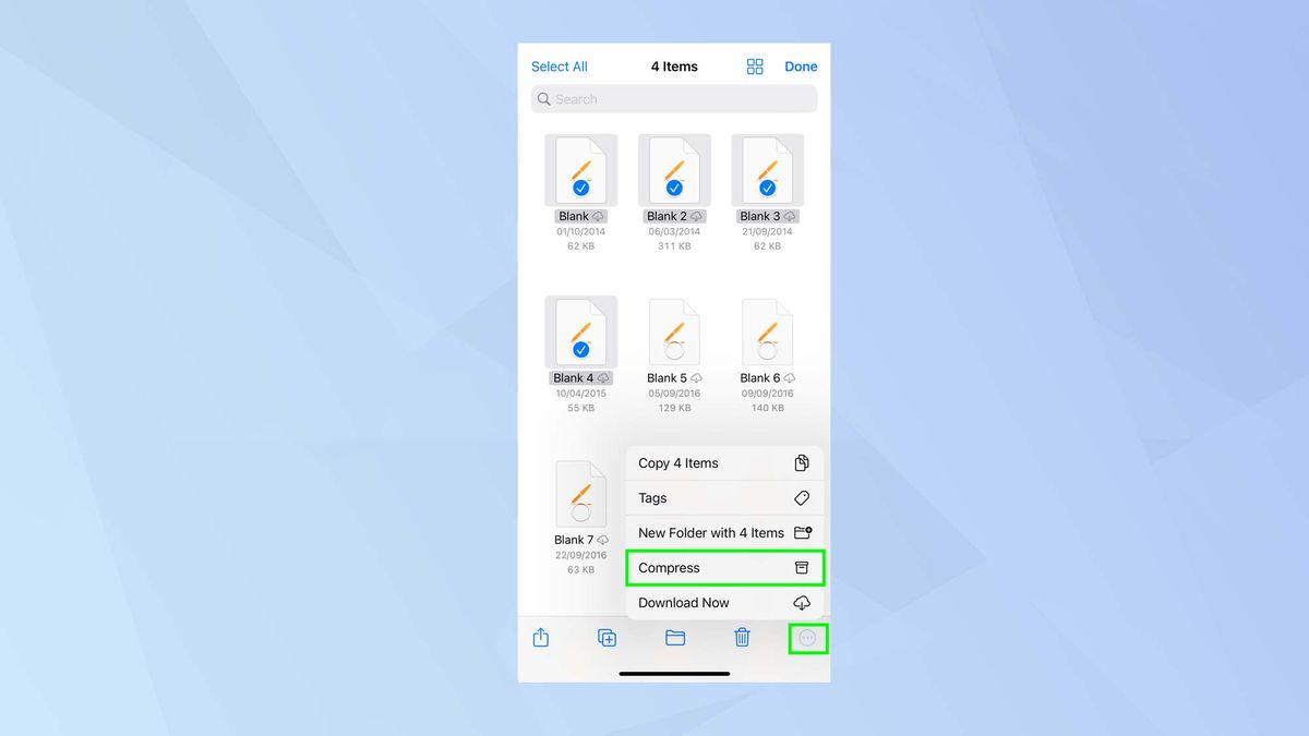 How to create and open zip files on iPhone Tom's Guide