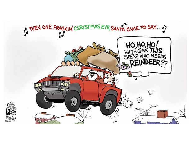 Editorial cartoon gas prices holidays