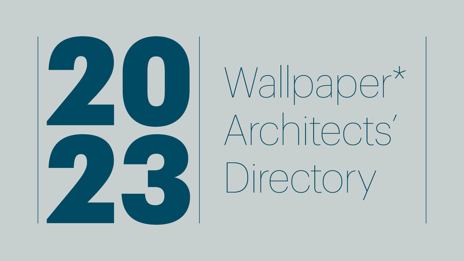 wallpaper* architects directory 2023 graphic