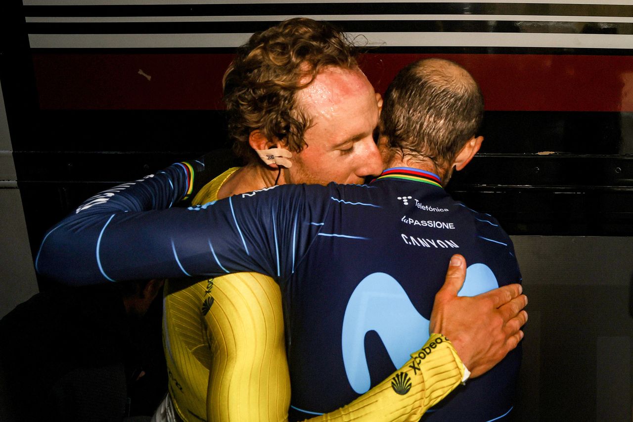 Gran Camino 2022 - 1st Edition - 4th stage Sarria - Sarria 15,9 km - 27/02/2022 - Michael Woods (CAN - Israel - Premier Tech) - Alejandro Valverde (ESP - Movistar Team) - photo Luis Angel Gomez/SprintCyclingAgency&Acirc;&copy;2022