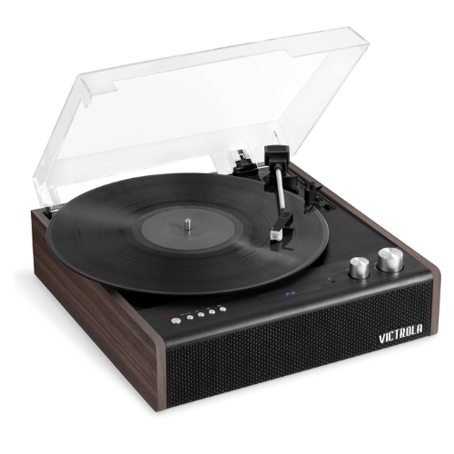 Victrola Eastwood, Bluetooth Record Player with Three-Speed Turntable and Replaceable Audio-Technica Cartridge