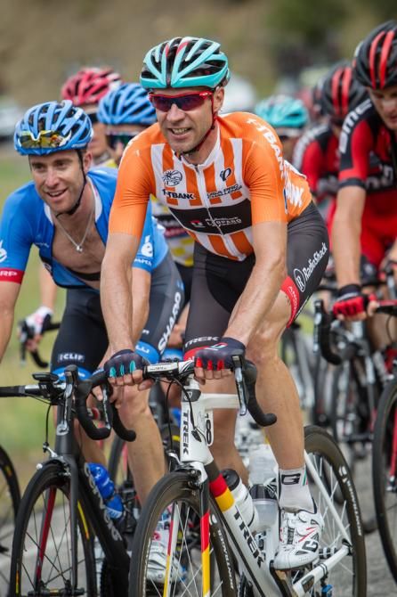 Jens Voigt (Radioshack) rode in the most aggressive jersey for todays stage.