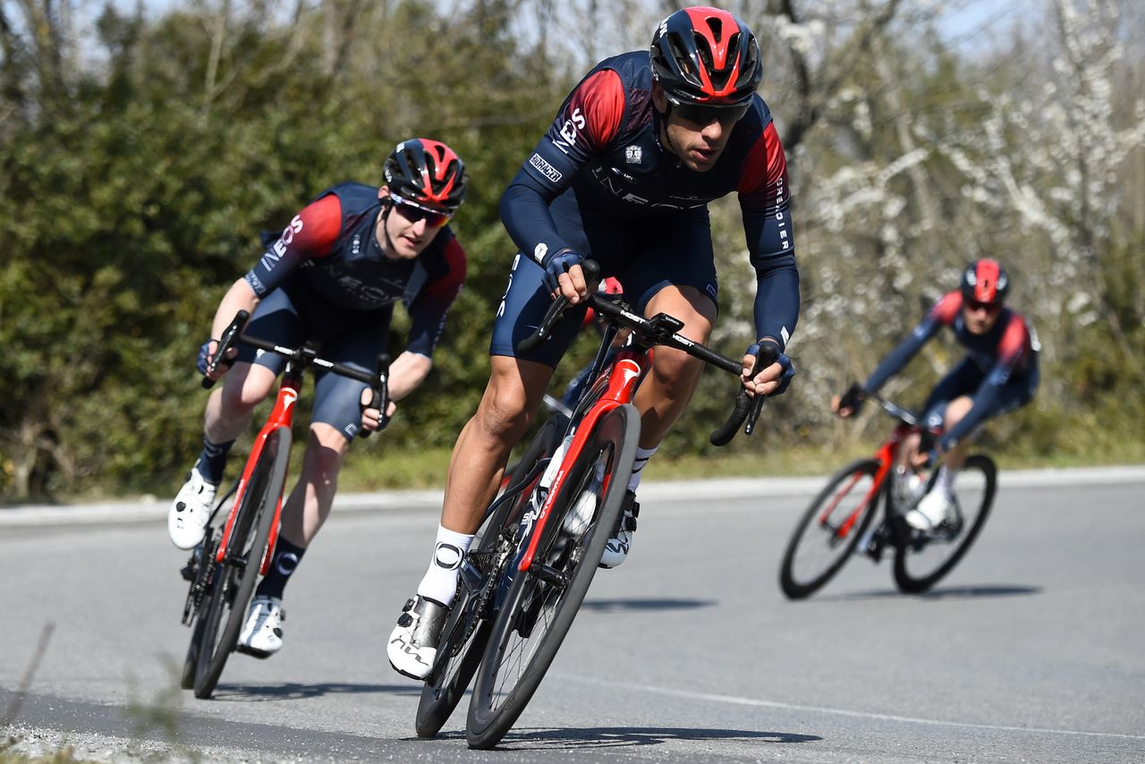 Richie Porte in action at the Trofeo Laigueglia