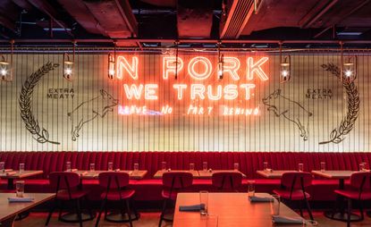 Hong Kong neon light "The Fat Pig" by Tom Aikens