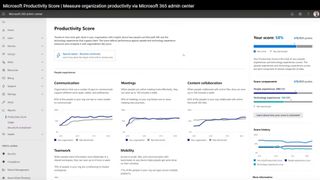 screenshot of Office 365's Productivity Score