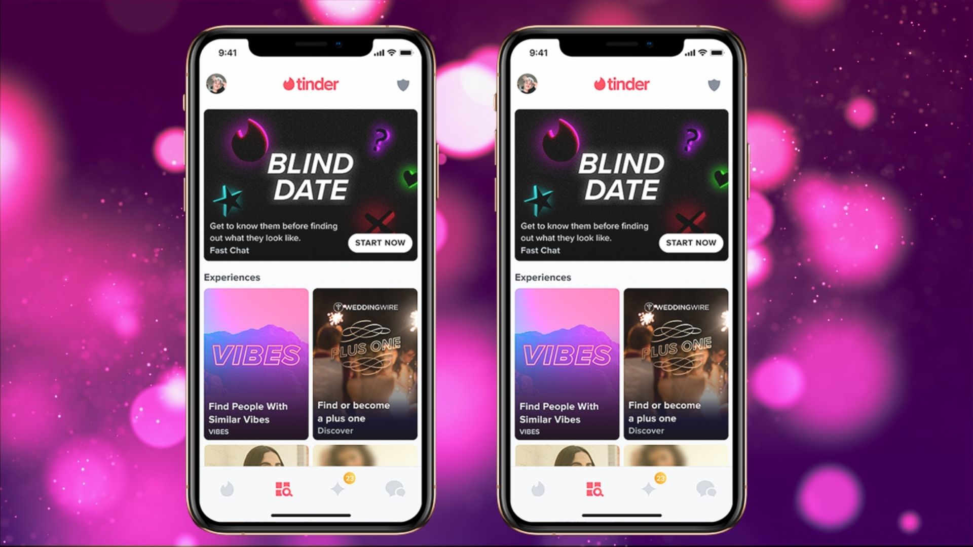 Tinder Blind Date just launched, and the timing is something