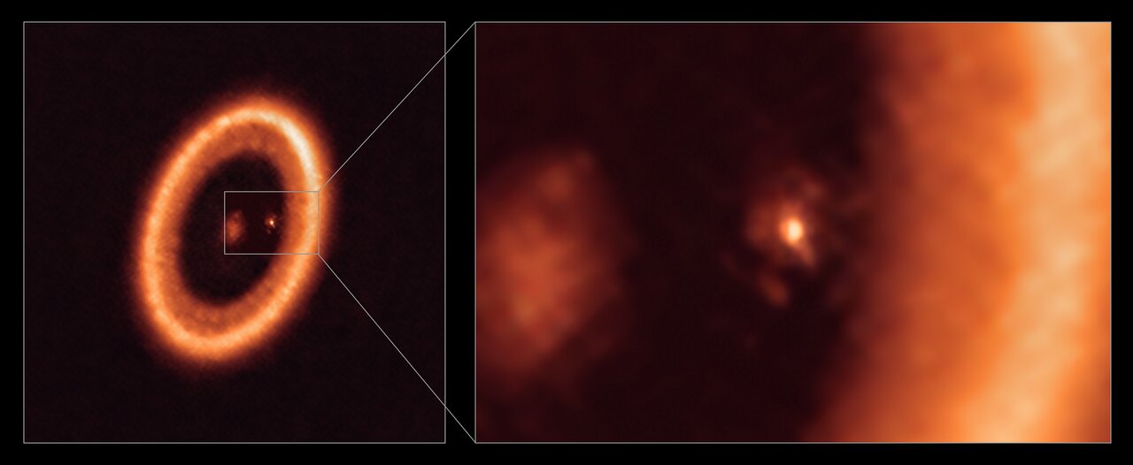 A close up of the circumplanetary accretion disc around PDS 70c