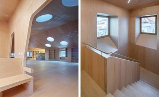 Murado & Elvira designed Baiona Library interior details