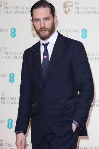 Tom Hardy at the BAFTAs 2014