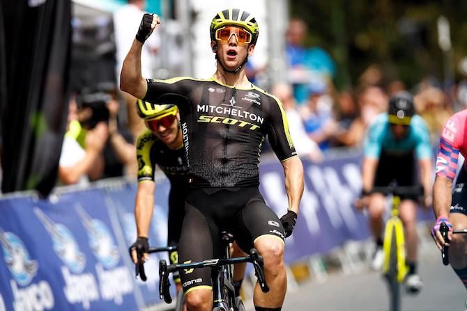 Kaden Groves (Mitchelton-Scott) wins the fifth and final stage of the 2020 Herald Sun Tour in Melbourne