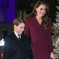 Kate Middleton and Prince George at the Christmas Carol Concert