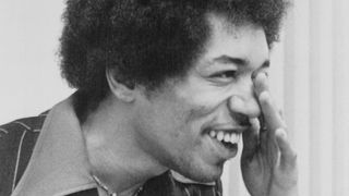 Jimi Hendrix smiling