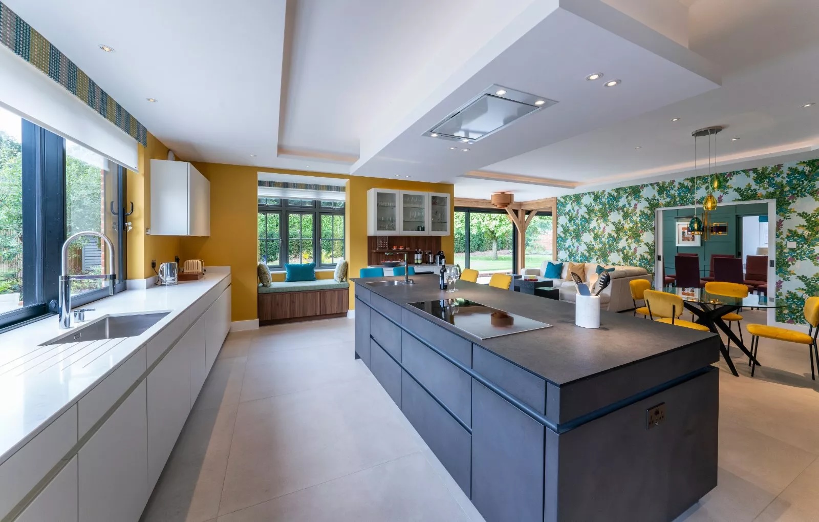 A view of the modern kitchen at Skyfall