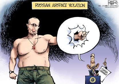 Obama cartoon World Vladimir Putin Syria