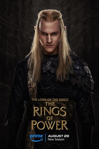 Charlie Vickers as Sauron in key art for The Lord of the Rings: The Rings of Power Season 2