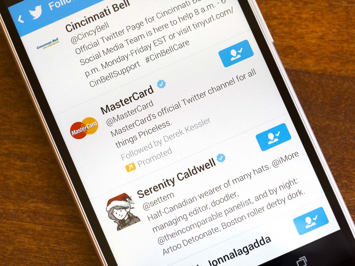 Twitter Channels Twitter has a new advertising channel: your following list | Android ...