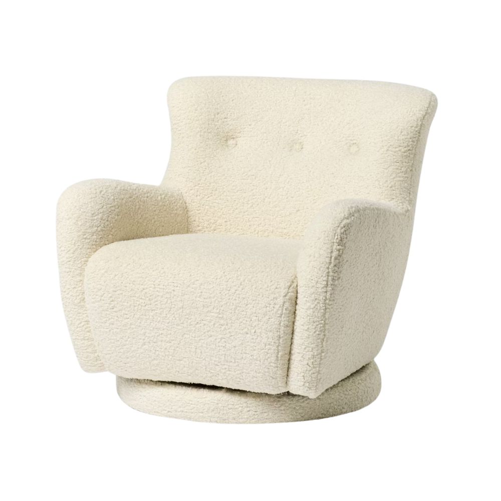 Kessler Swivel Chair Cream