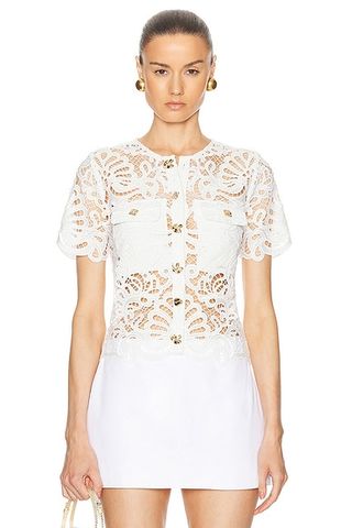 Guipure Lace Top