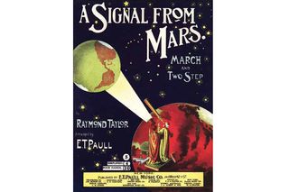 Sheet music from 1901 for the song "A Signal From Mars." This image appeared in "The Art of Space" (Zenith Press, 2014).