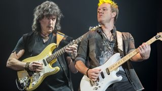 Ritchie Blackmore and Simon McBride perform live (composite image)