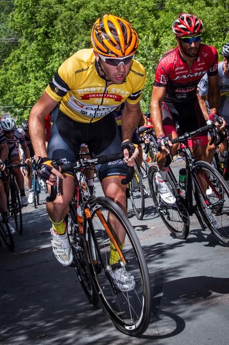 Ryan Anderson (Optum) at the front on the climb