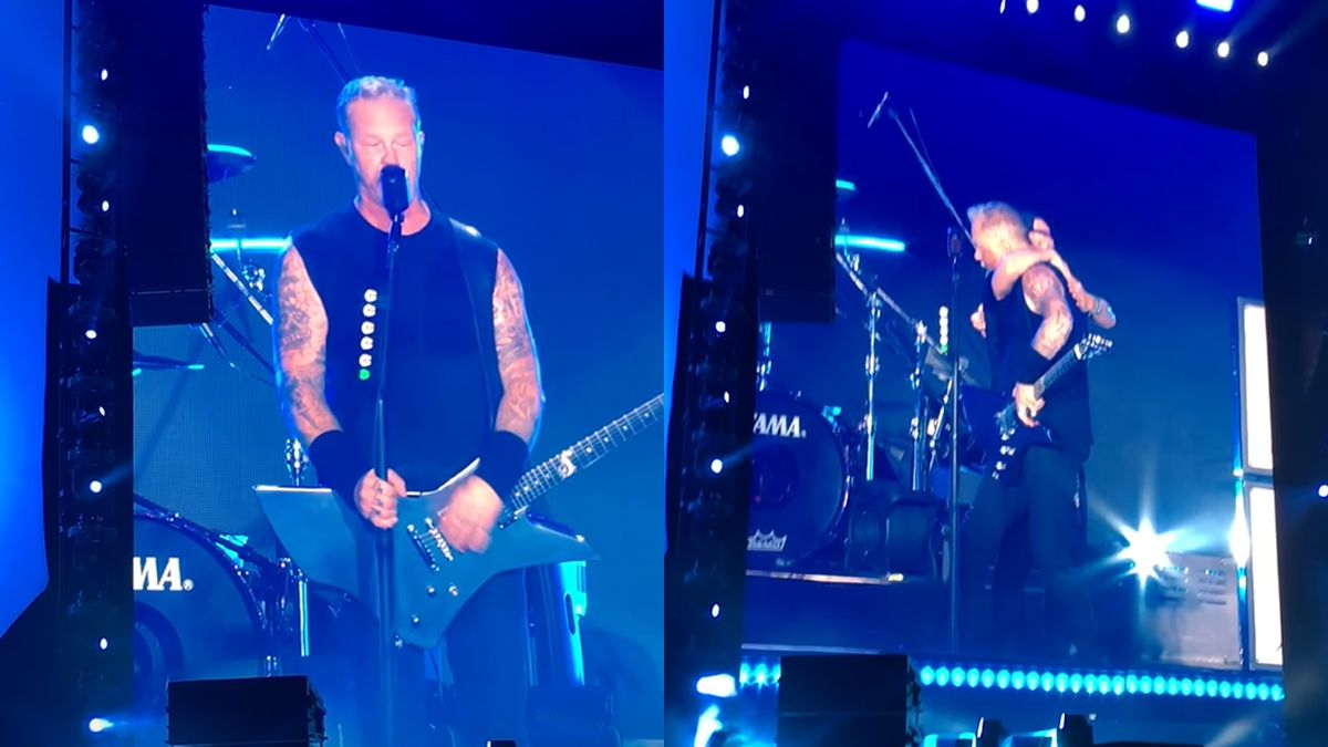 Watch Metallica's James Hetfield get emotional onstage as he admits to fears that he's too old to play well