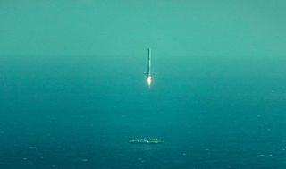 SpaceX's Falcon 9 Rocket Attempts Drone-Ship Landing