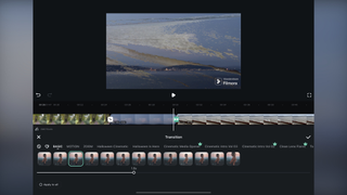 Wondershare Filmora phone app durring our video editing tests