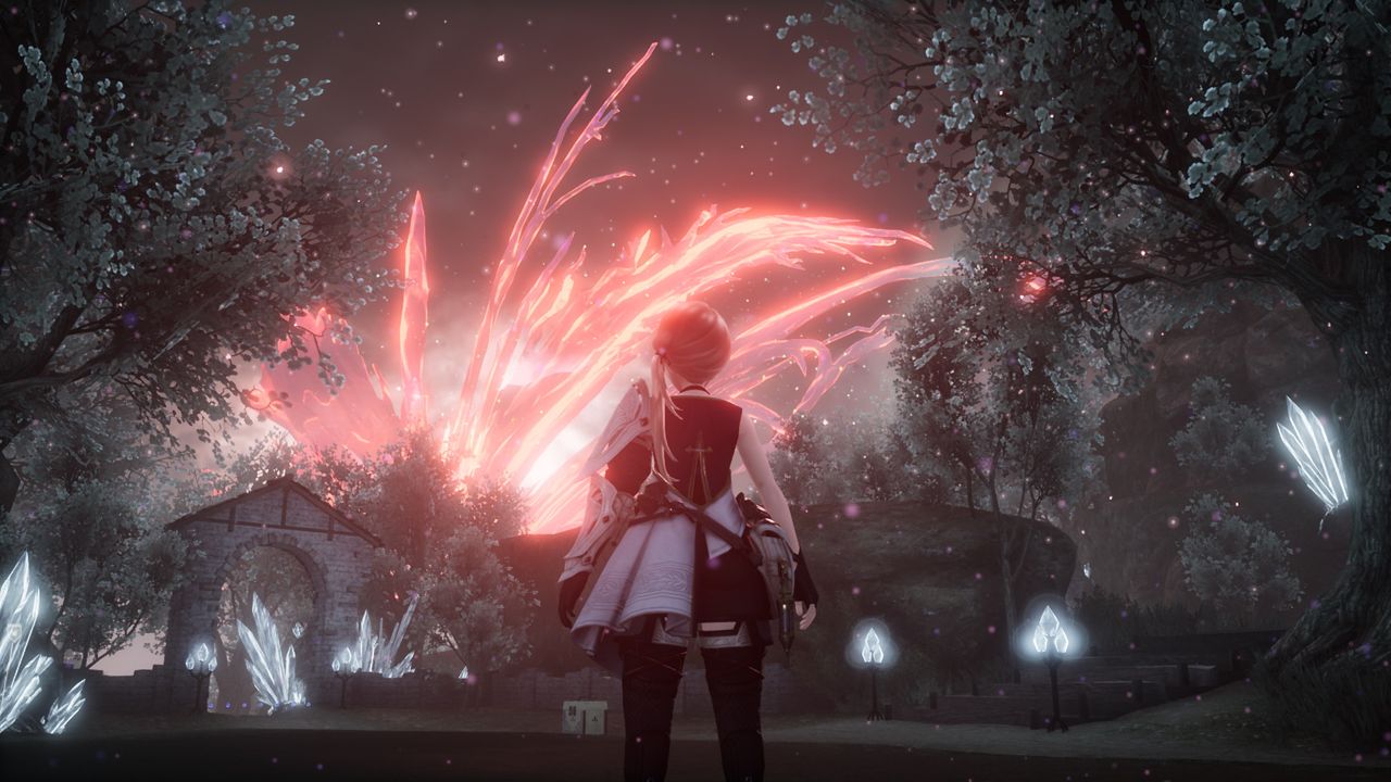 Screenshot from upcoming game Harvestella, by Square Enix.