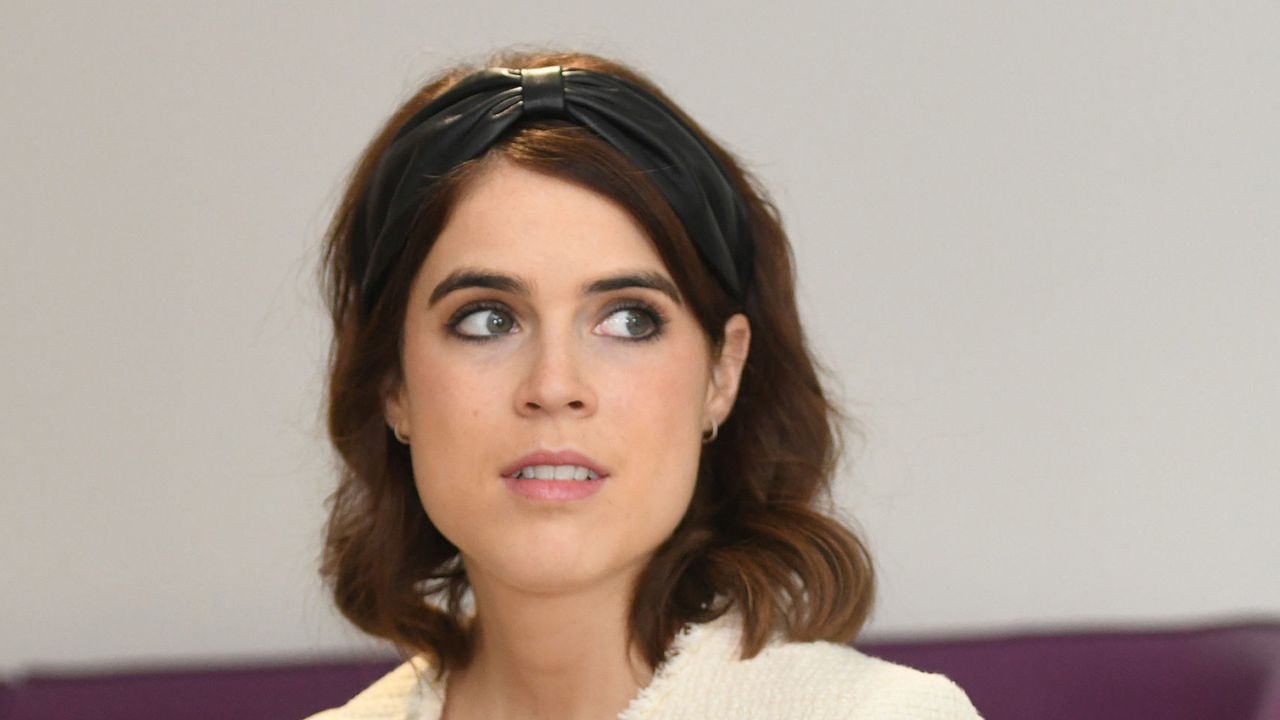 STANMORE, GREATER LONDON - MARCH 21: Princess Eugenie of York and Jack Brooksbank during a visit to the Royal National Orthopaedic Hospital to open the new Stanmore Building on March 21, 2019 in Stanmore, Greater London. (Photo by David Mirzoeff - WPA Pool/Getty Images)