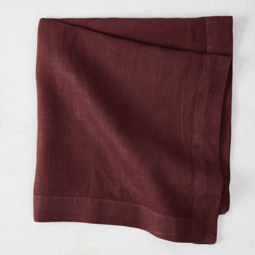 Burgundy napkin