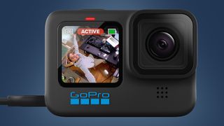 A GoPro Hero 10 Black being used as a webcam