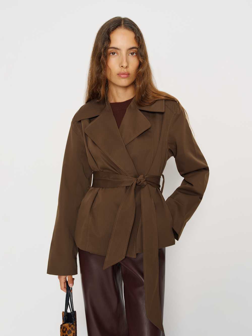 Jaden Cropped Trench