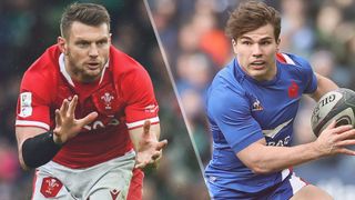Dan Biggar of Wales and Antoine Dupont of France could both feature in the Wales vs France live stream
