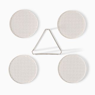 Billy Cotton Perforated Metal Coasters (Set of 4)