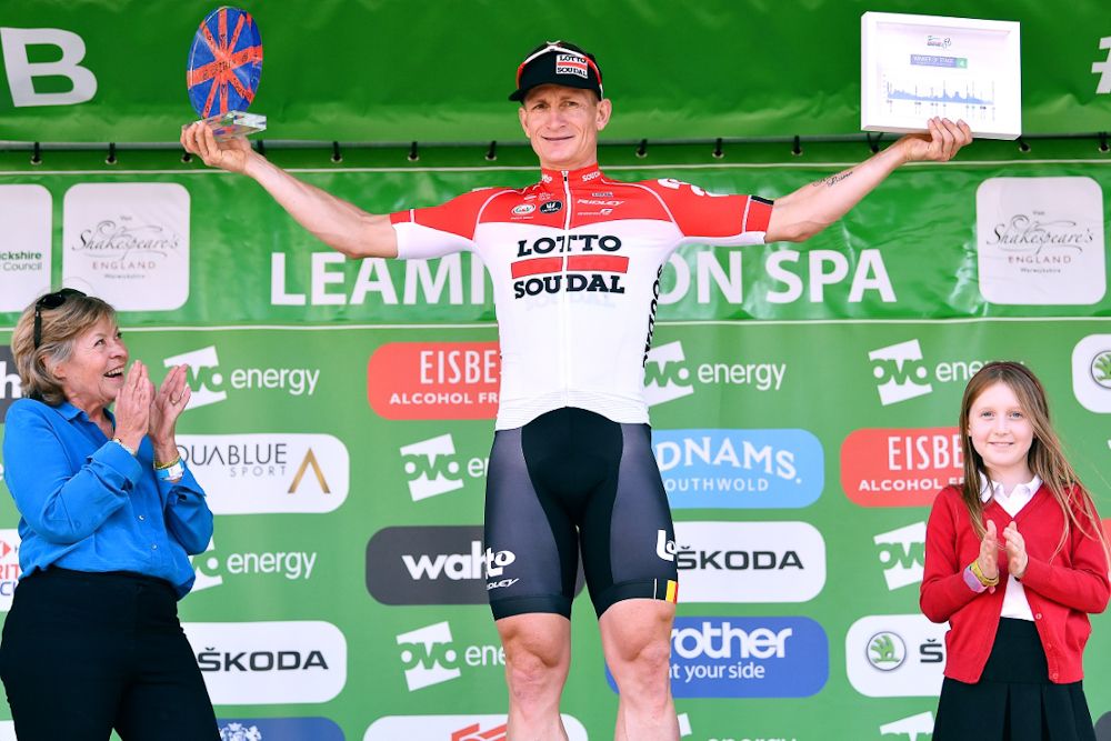 Andre Greipel on the stage 4 podium