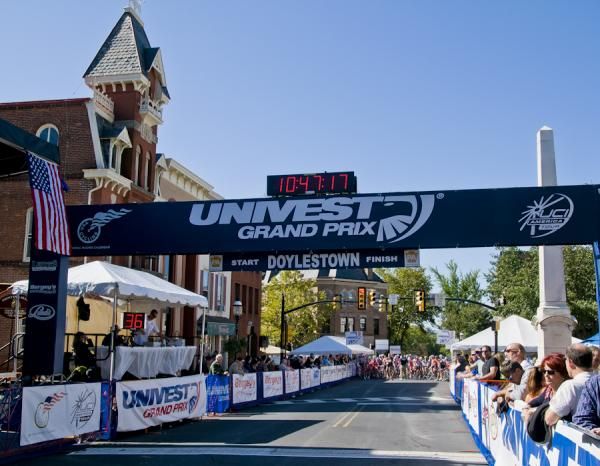 Doylestown combines the Univest Grand Prix with an open air arts expo and historic architecture that draws a large energetic crowd.