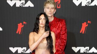 Megan Fox and Machine Gun Kelly attend the 2021 MTV Video Music Awards at Barclays Center on September 12, 2021 in the Brooklyn borough of New York City.