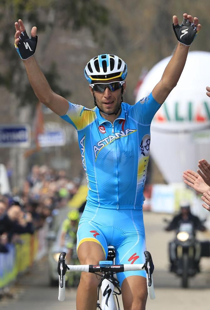 Vincenzo Nibali (Astana) wins on the final day of the Giro del Trentino