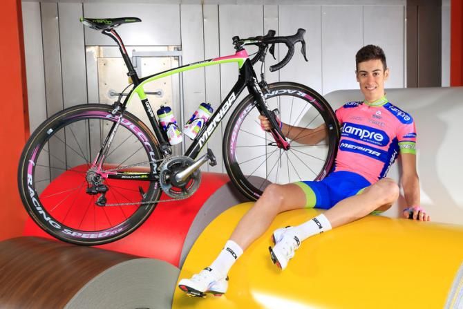 Neo-pro Mattia Cattaneo (Lampre-Merida) is excited for his first team photo shoot