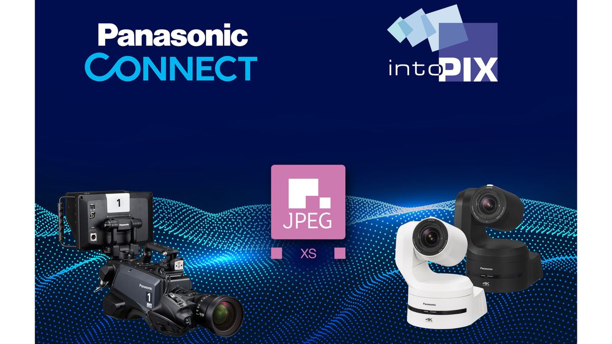 Panasonic Connect and intoPIX solutions side by side.