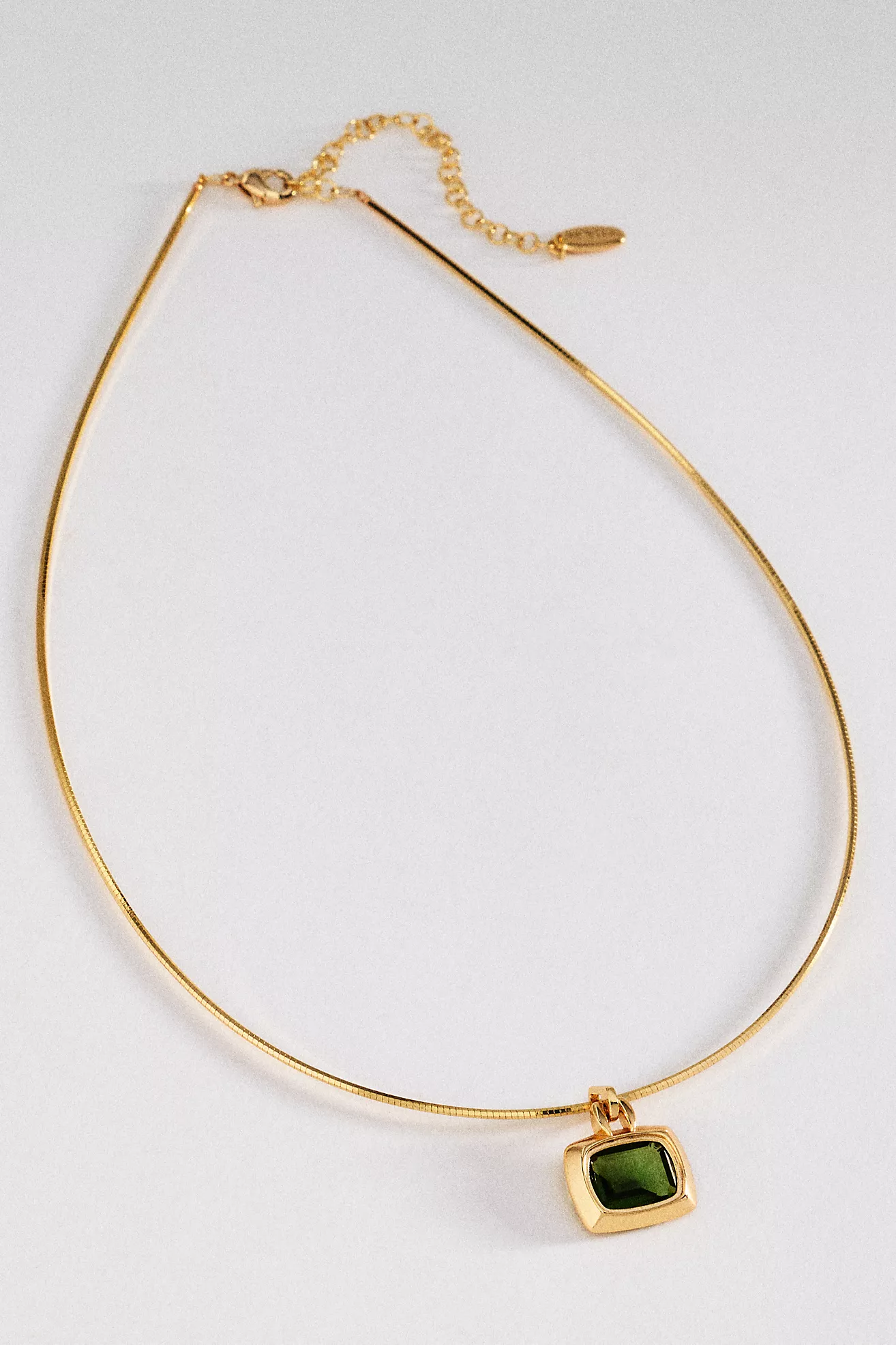 Gemstone Pendant Collar Necklace