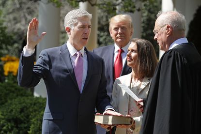Neil Gorsuch is sworn in as Supreme Court Justice