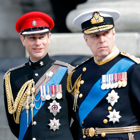Prince Edward and ex-Prince Andrew wear military uniforms