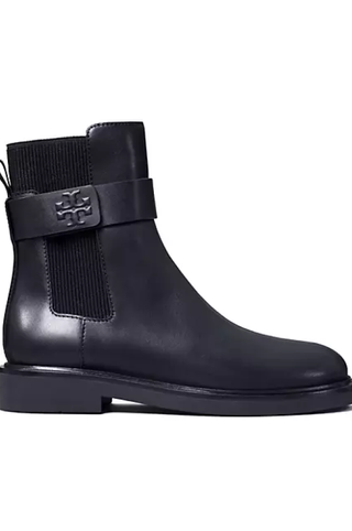 Tory Burch Double T Leather Chelsea Boots