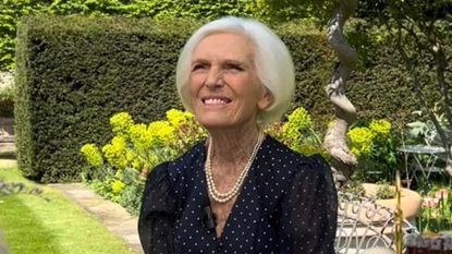 Dame Mary Berry being interviewed by House and Garden